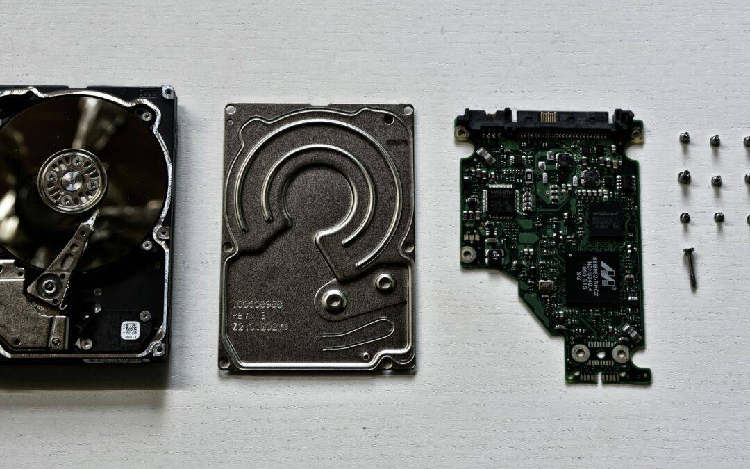 Taking apart a hard drive